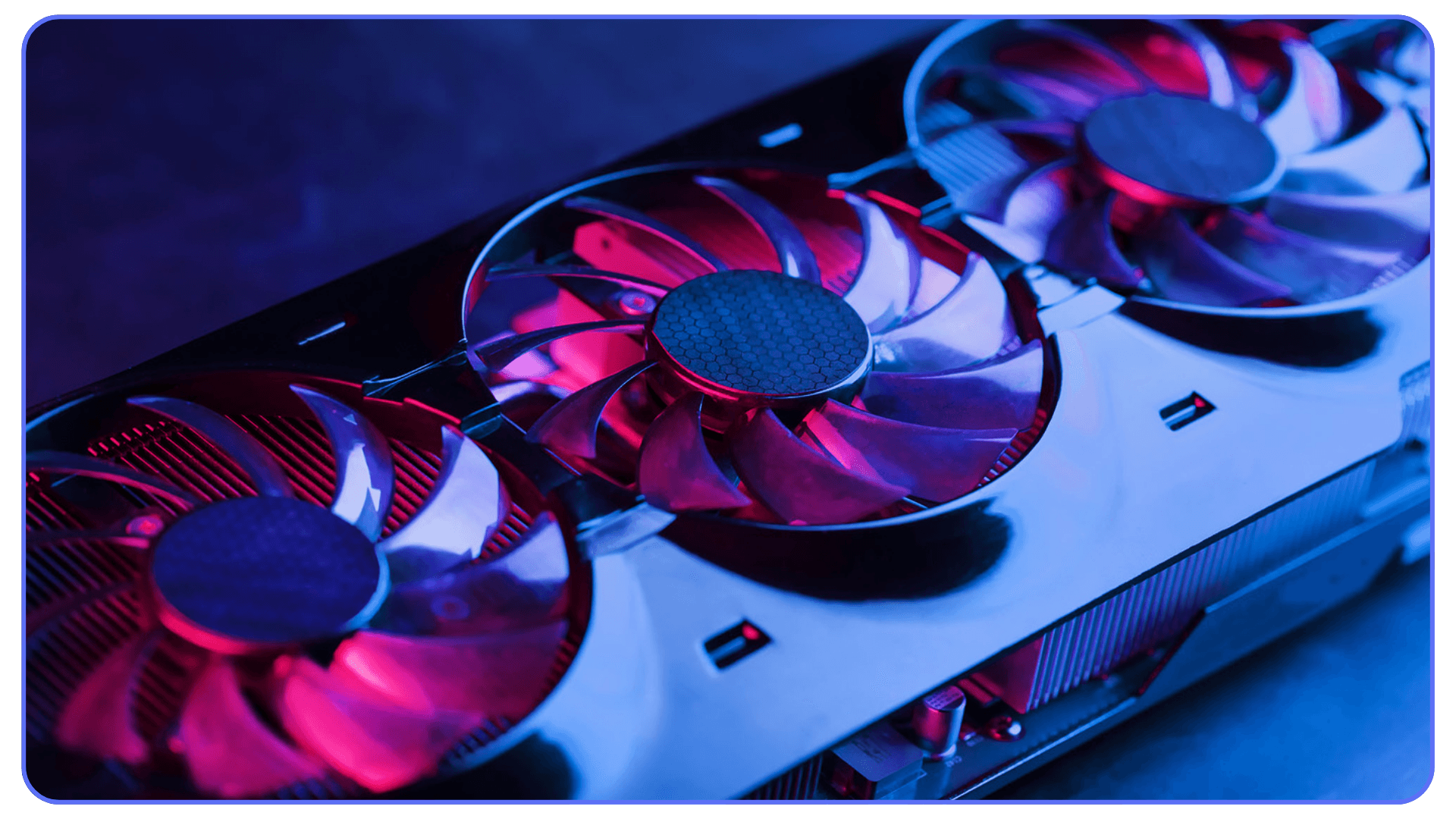 High-end RTX GPU with triple cooling fans, used for rendering workflows like Enscape and Twinmotion.