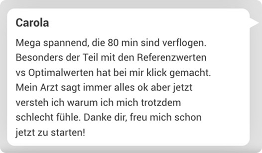 Carola Webinarfeedback