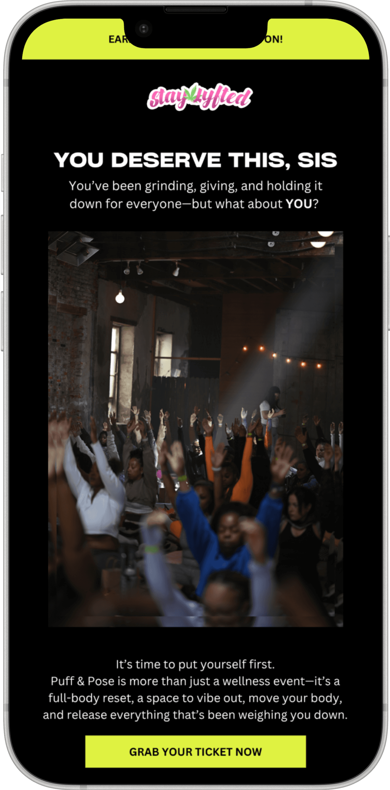 Email Mockup Design  for Staylyfted