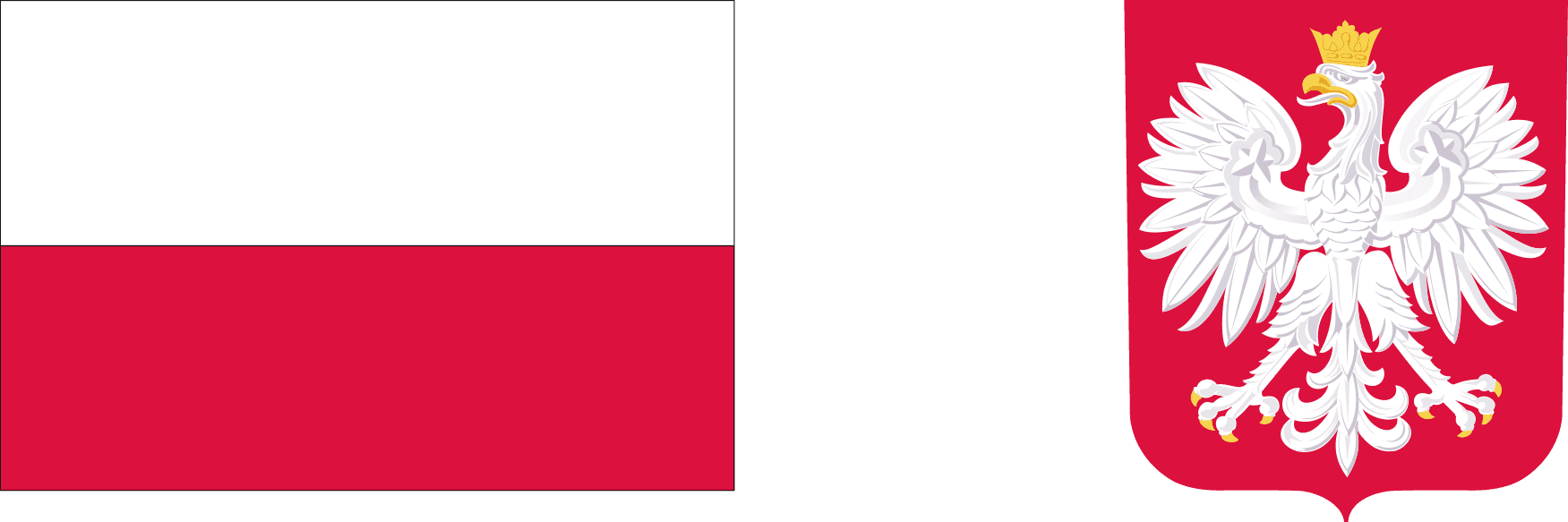 Flaga i godło Polski