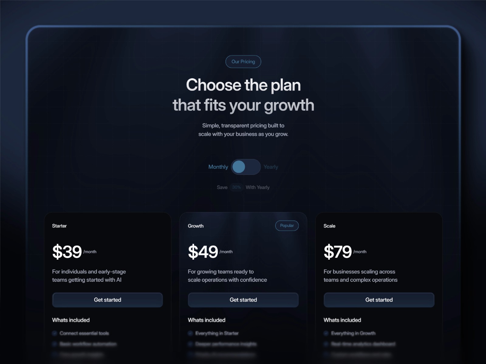 Exion — 高级暗黑专业 AI 产品官网设计灵感