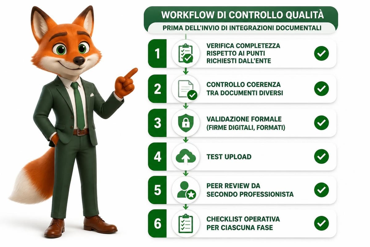 Processo verifica documentazione integrativa