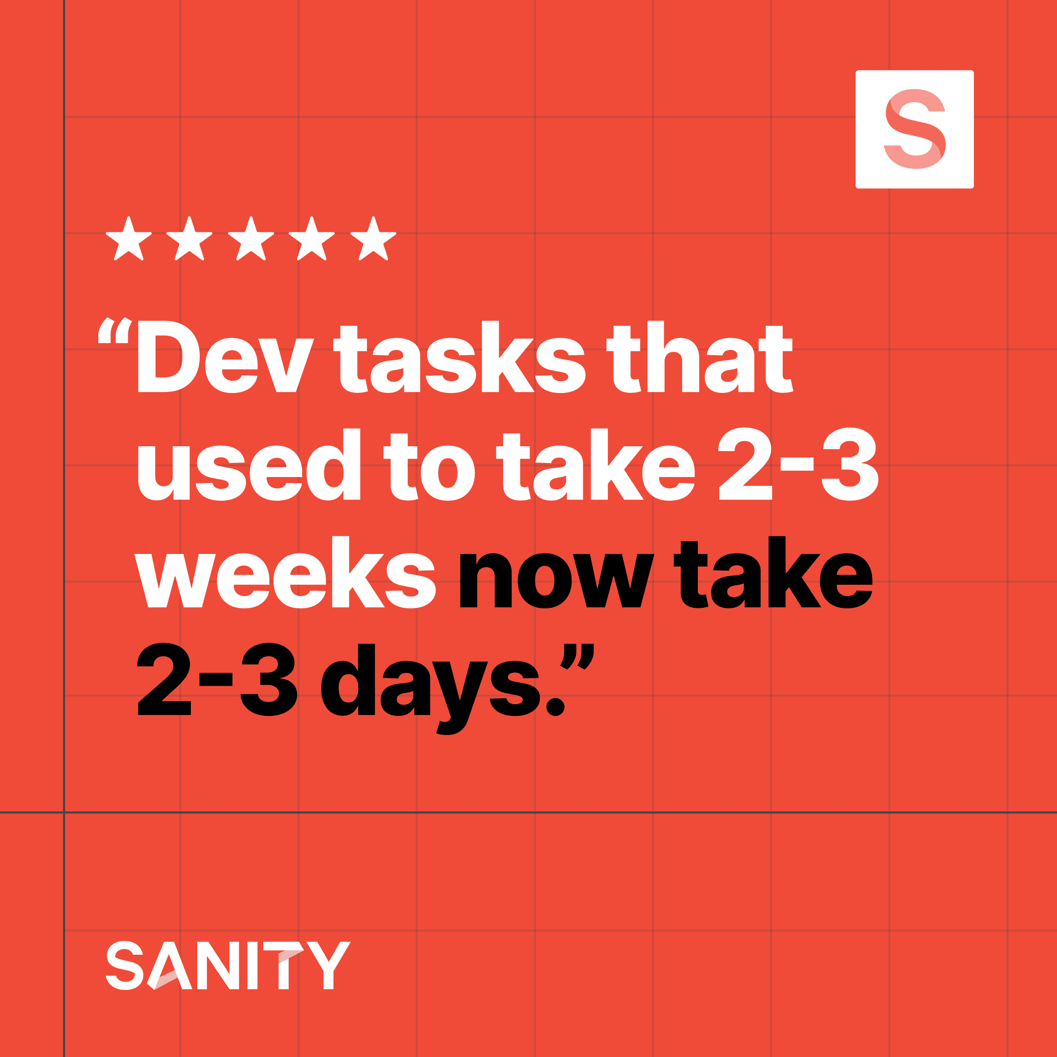 Sanity CMS ad designed by Bart Fish