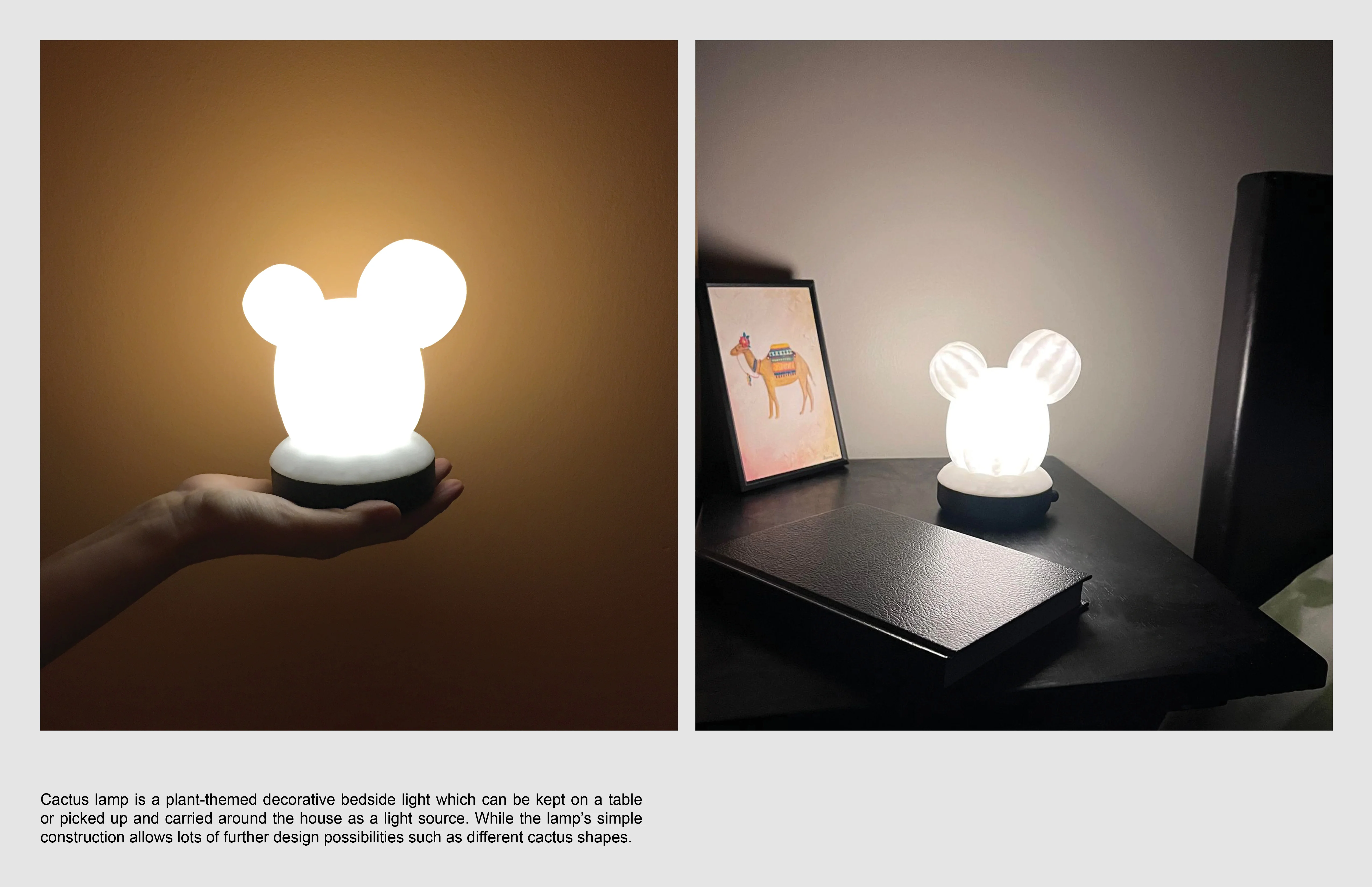 Final images of completed lamp.