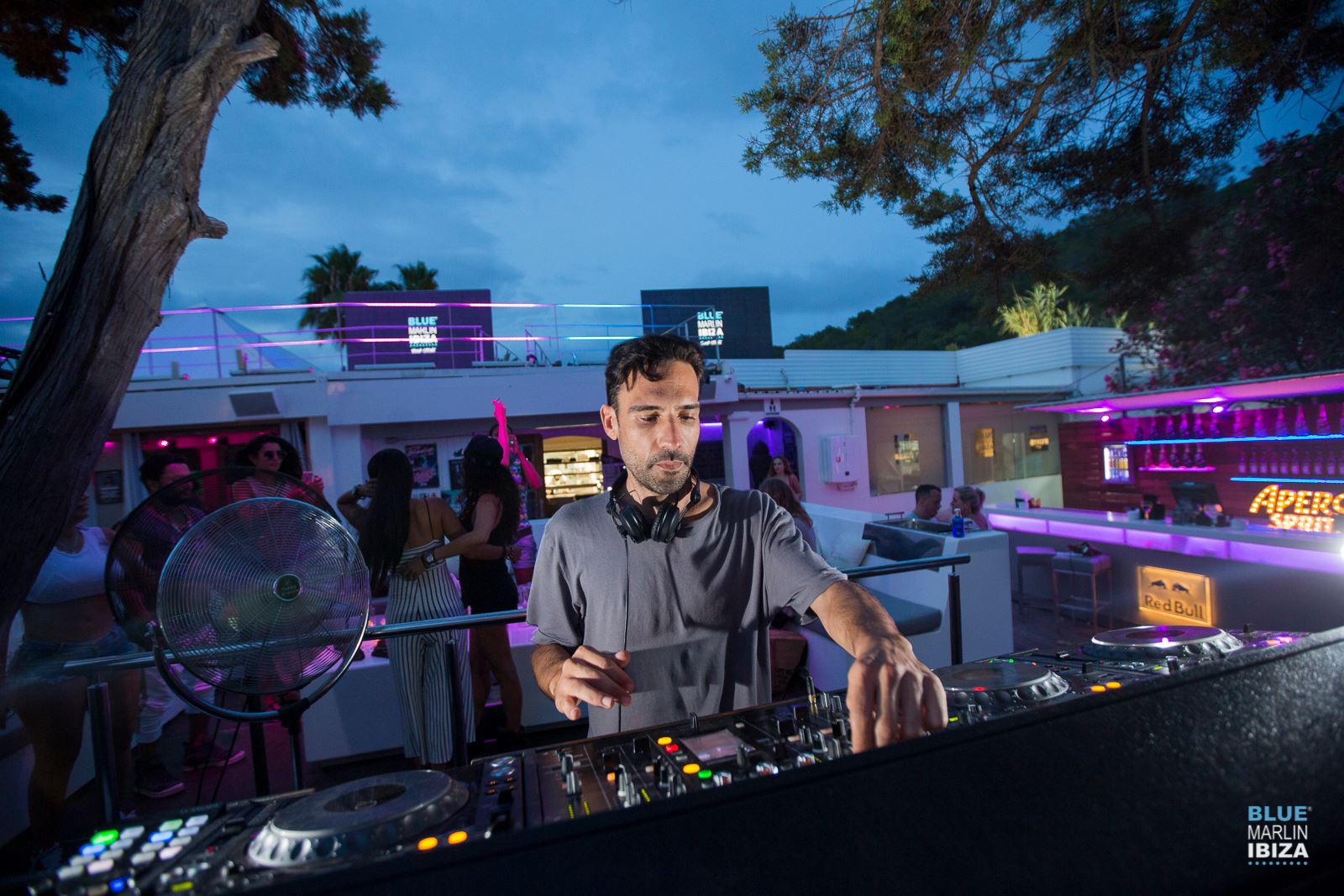 Mixing buttons in a recording studio