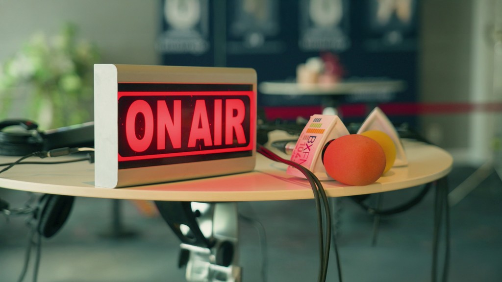 BXFM On AIR sign
