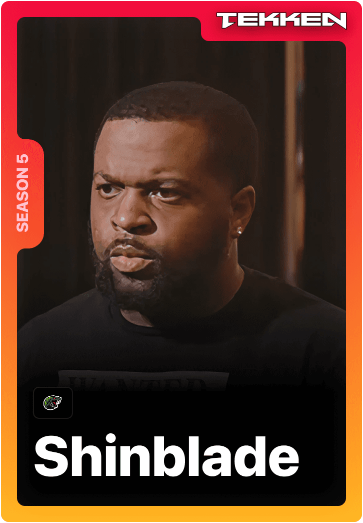 Shinblade Tekken competitive player featured on 1v1Me esports platform