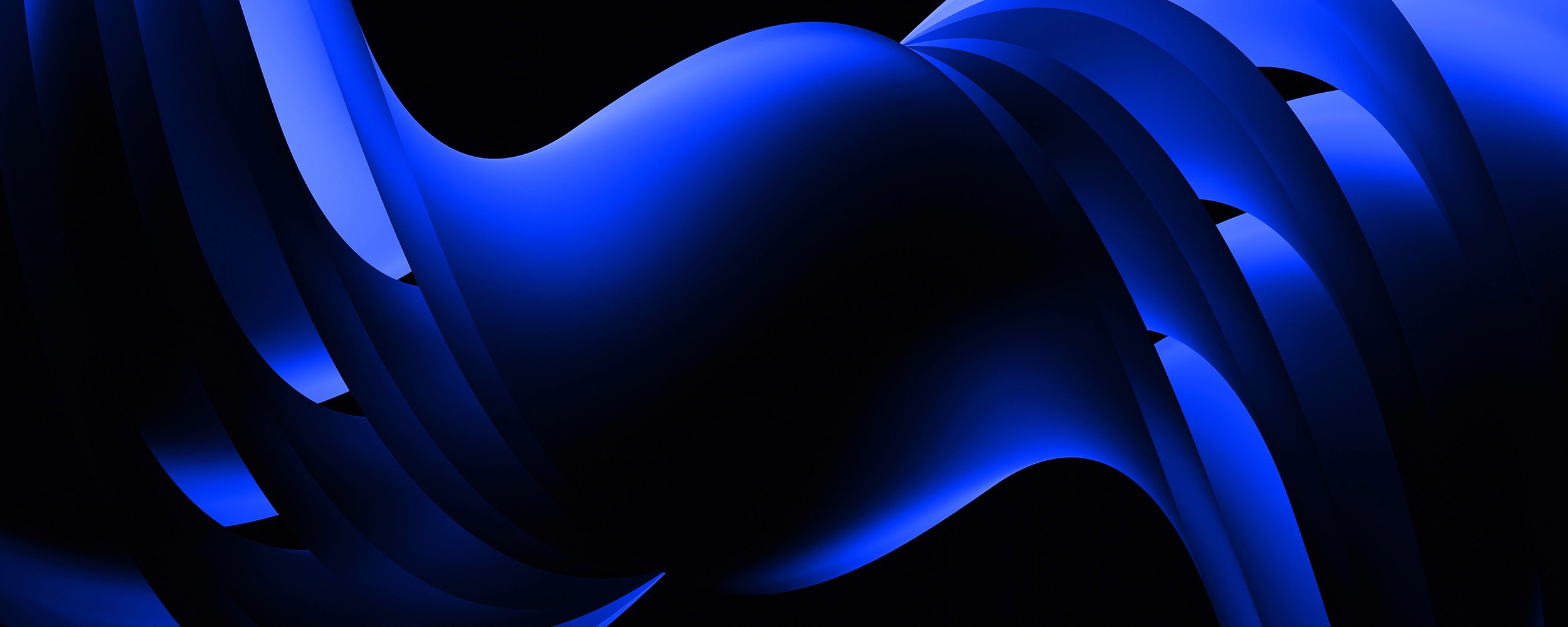A blue container