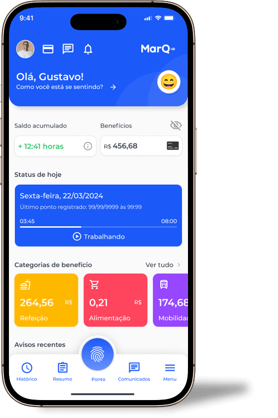 Aplicativo de ponto e RH