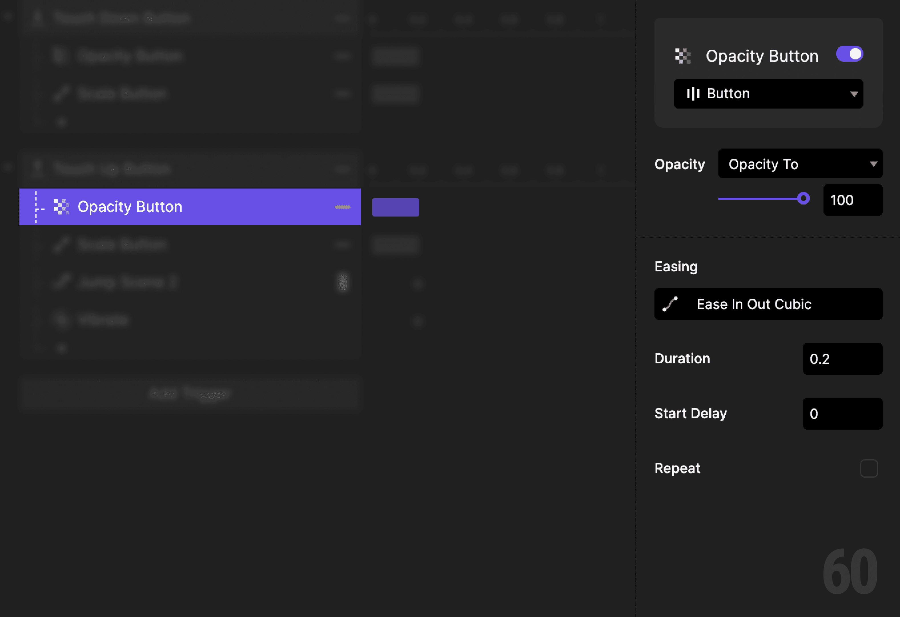 This is a screenshot of Step 5: Restore button opacity.