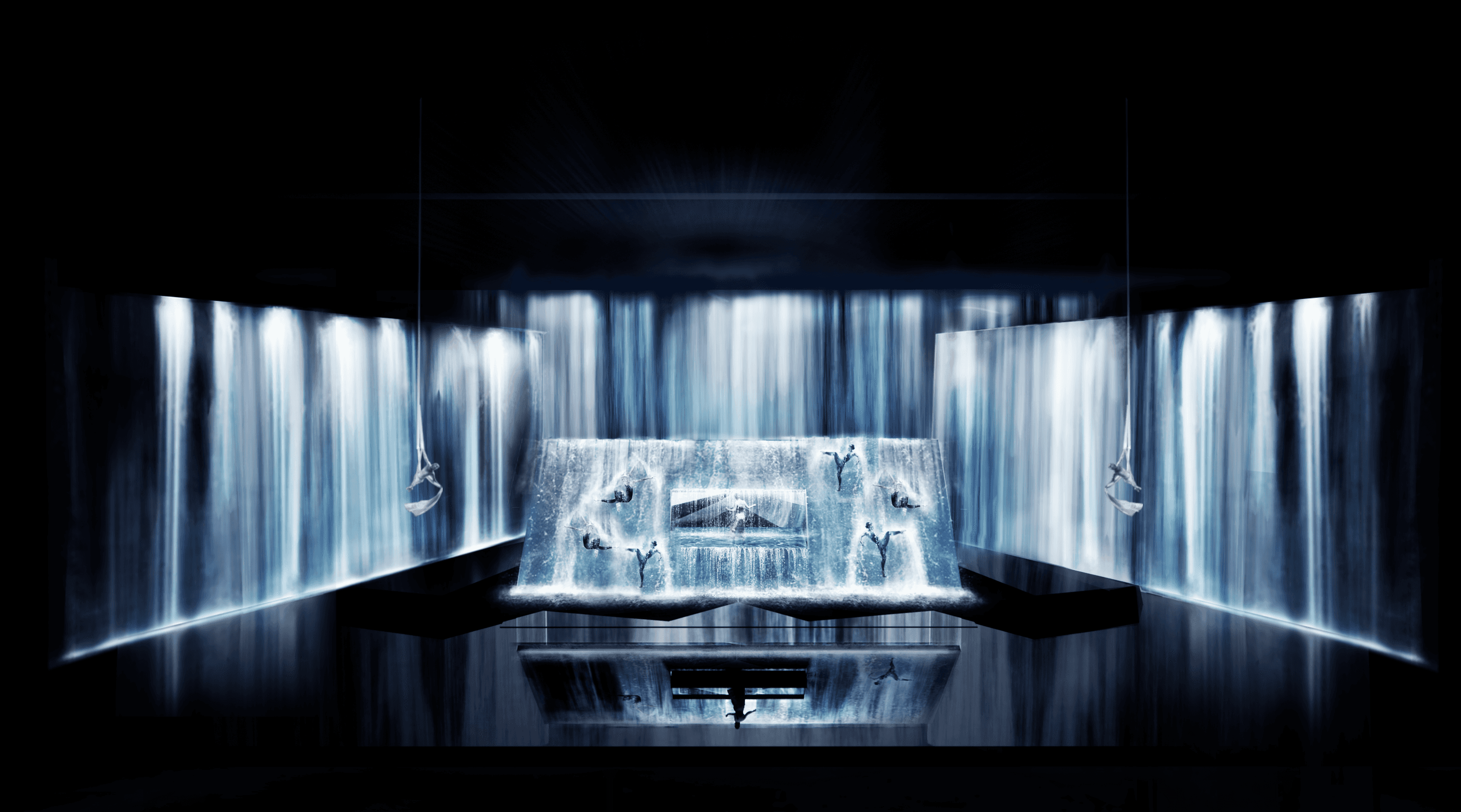 a model wearing a modern glasses