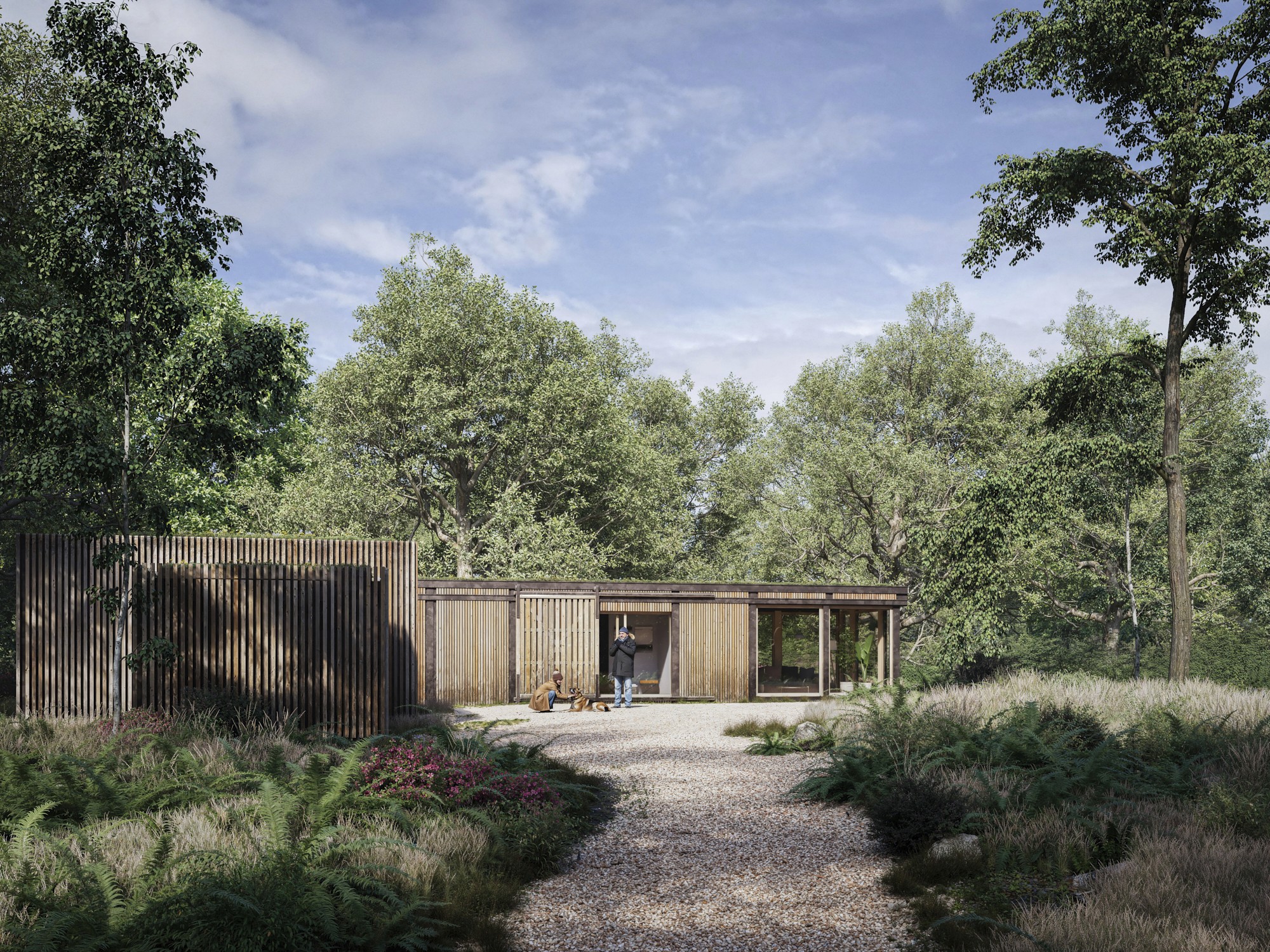 Forest Retreat still CGi created using 3ds max, V-Ray, iToo software forest pack & photoshop