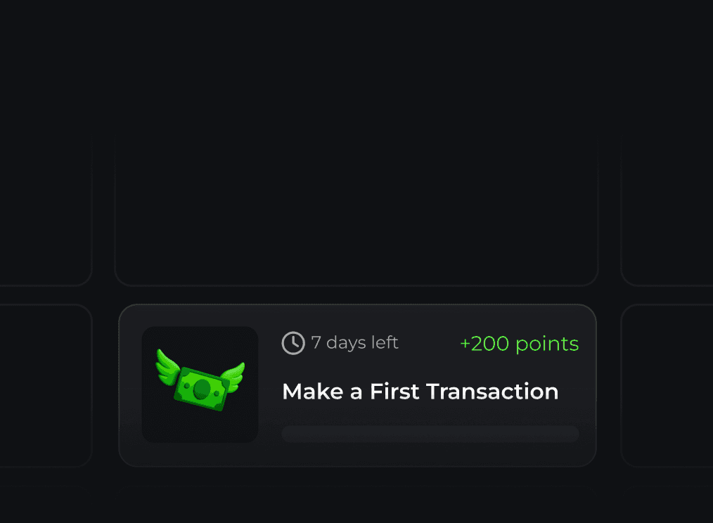 Reward card offering 80% off the next purchase, available in exchange for 1000 TKN points, with a promo code provided.