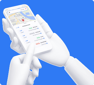 white hands holding phone