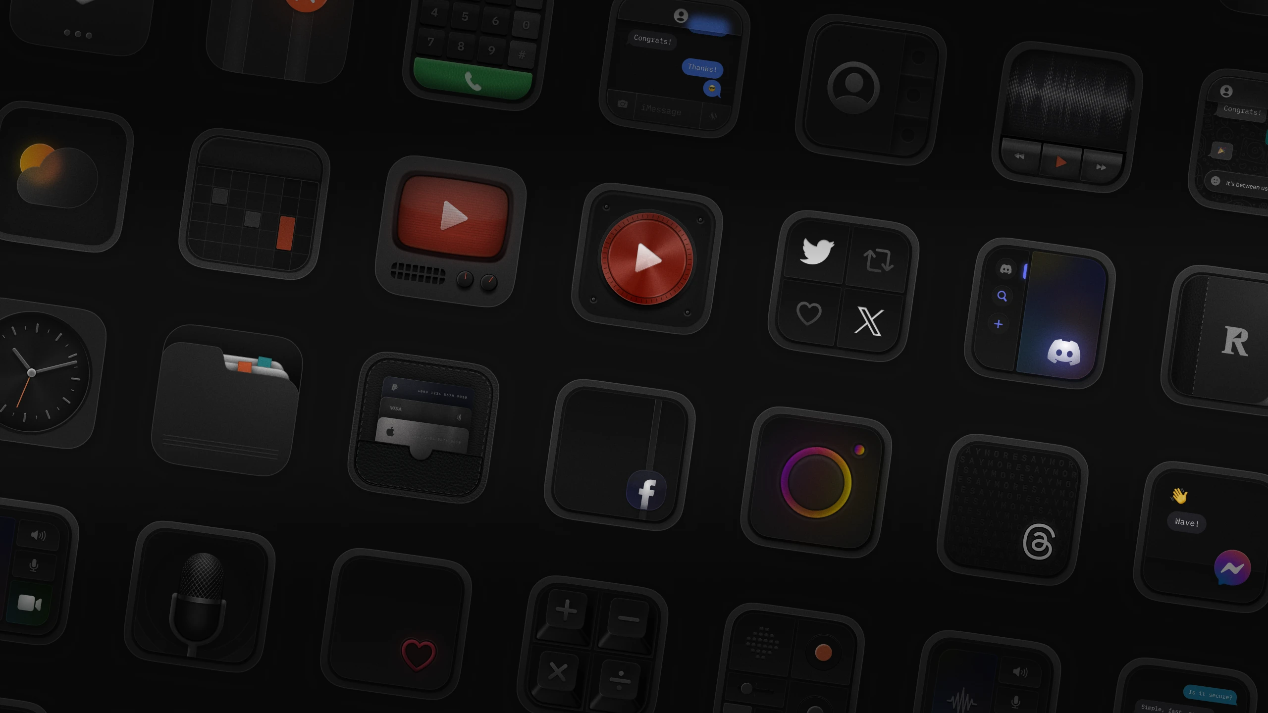 10+ Best Dark and Black iOS App Icons and Icon Packs