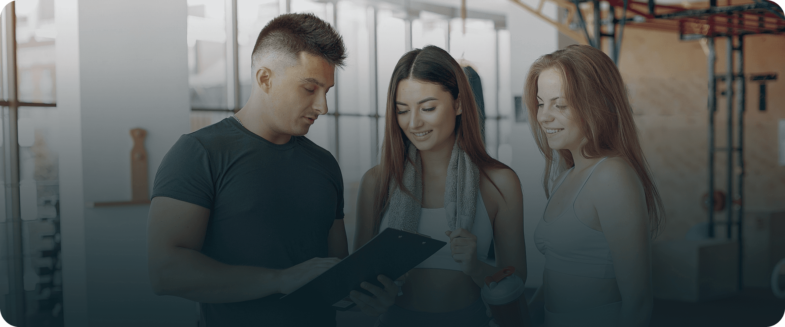 Young team working together and use the laptop