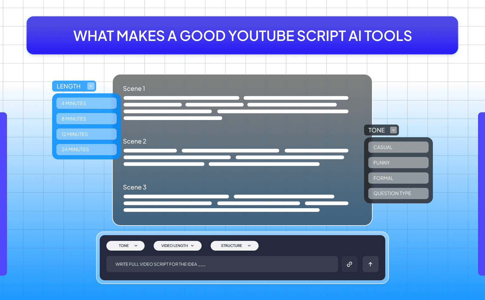 What makes a good Youtube script AI tools