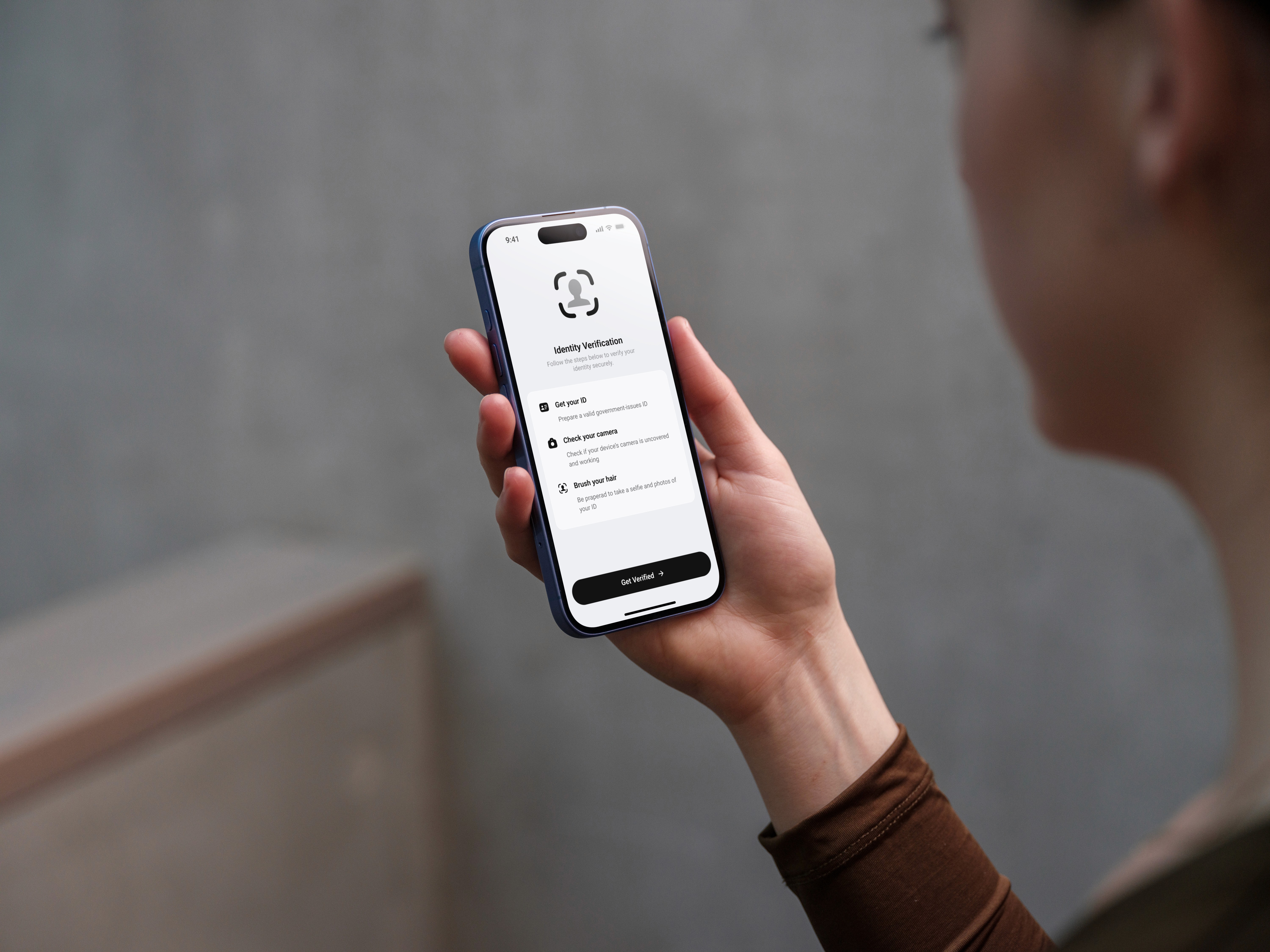 A mockup of Freelio's mobile app