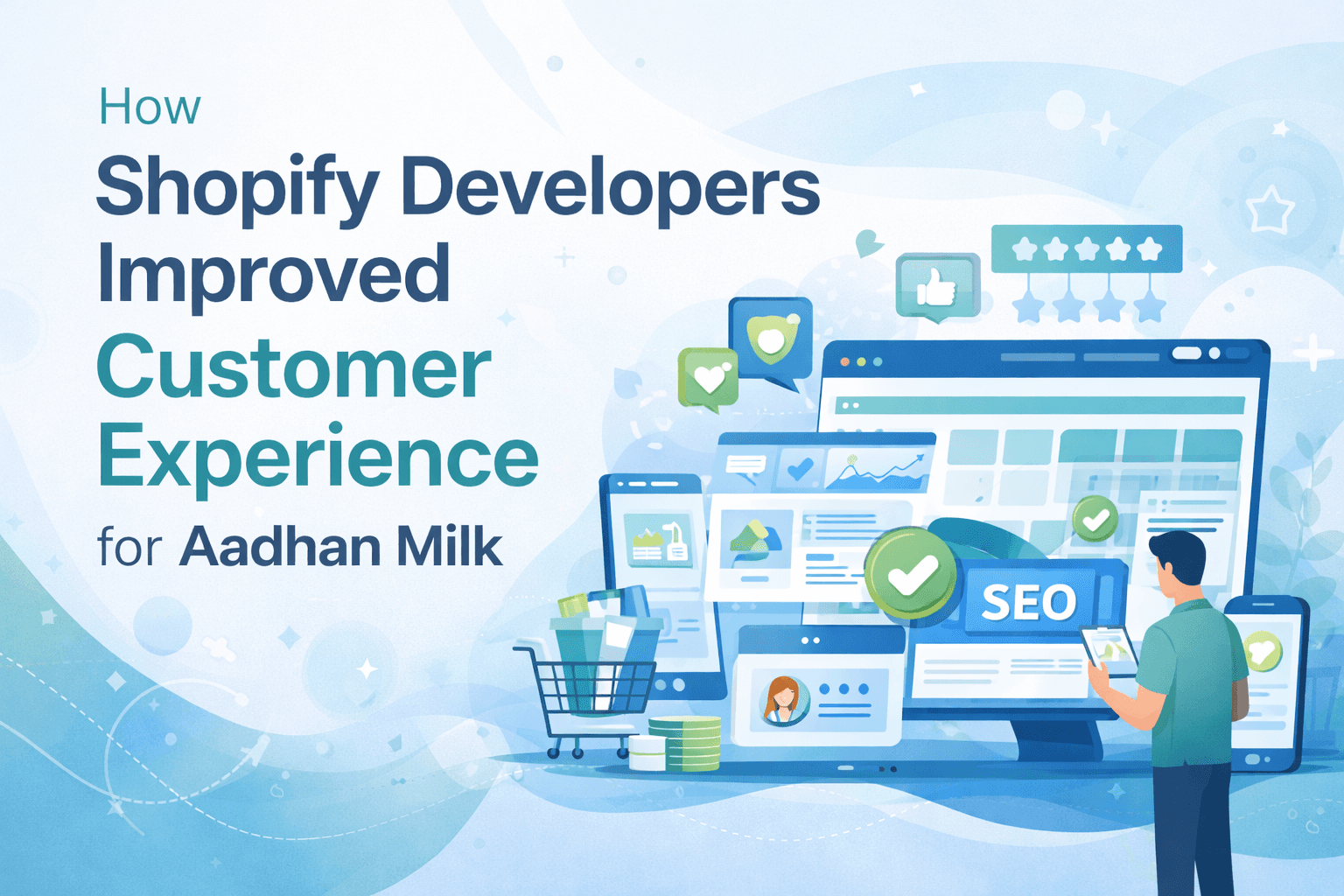 Shopify developers improving customer experience for Aadhan Milk website