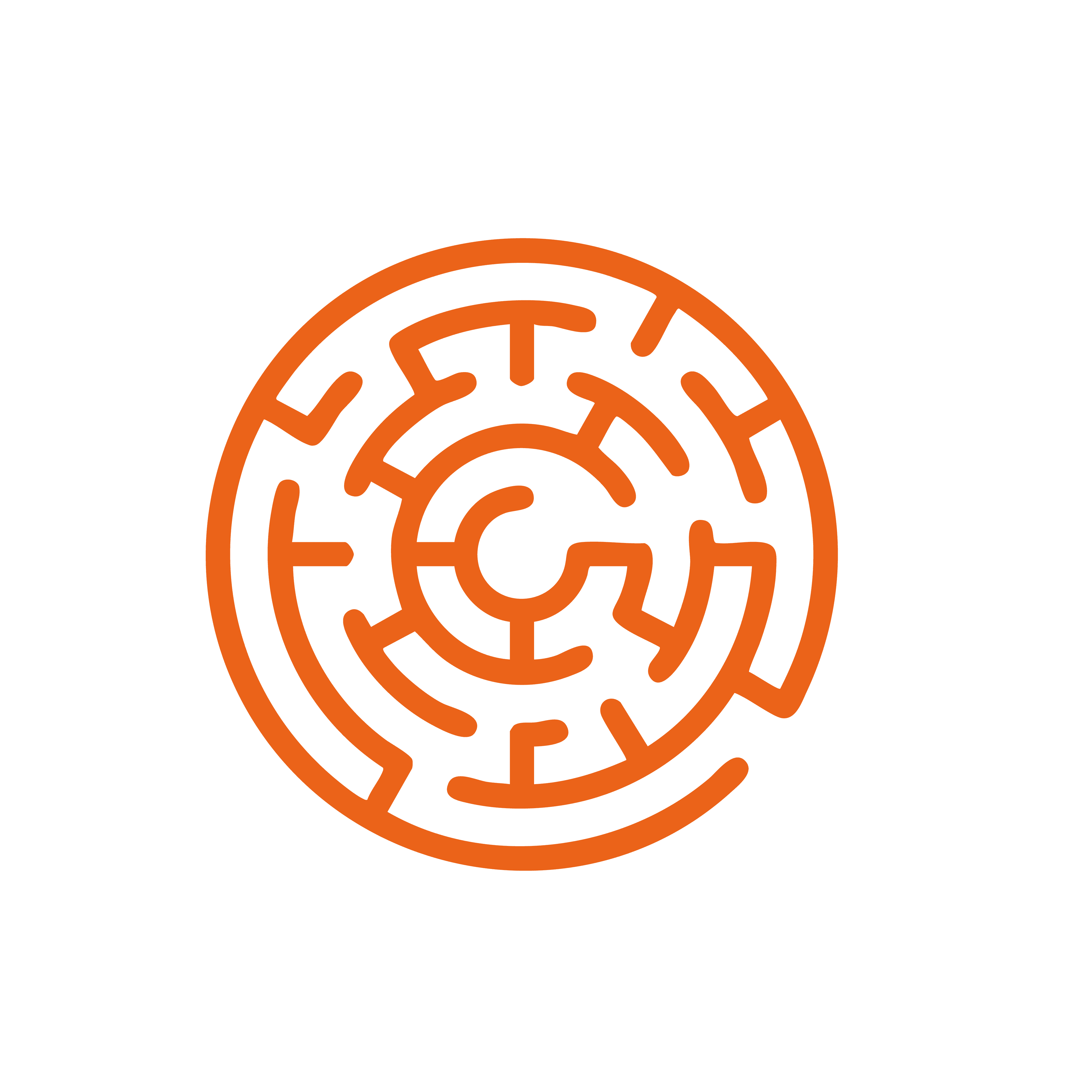 Icon of orange maze