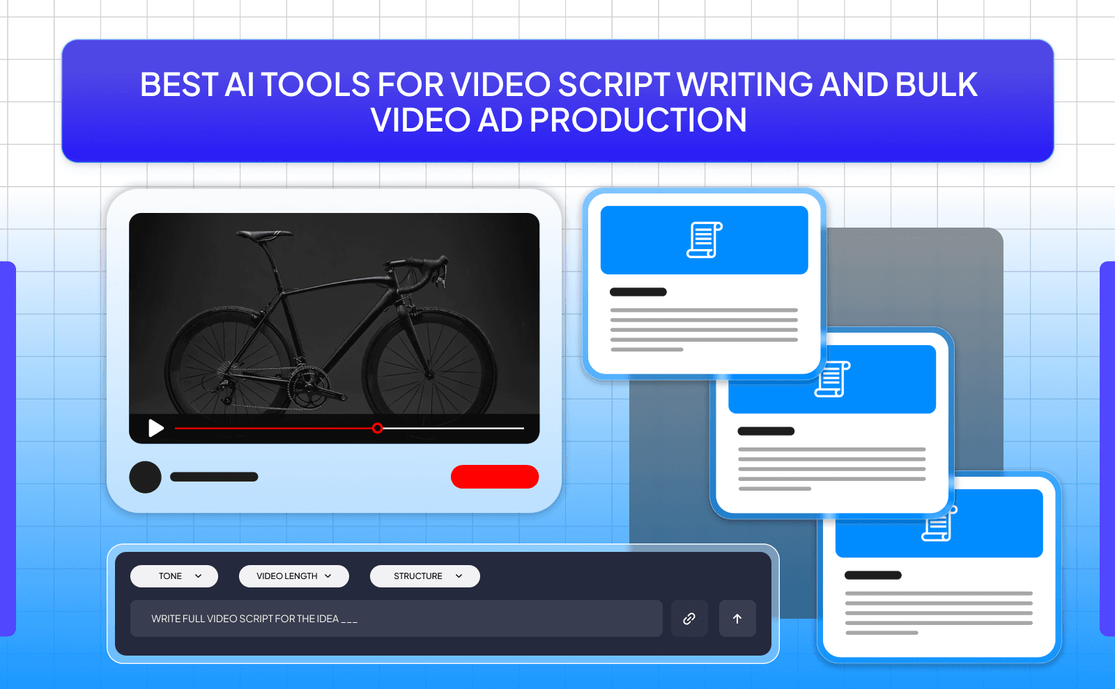 Best AI Tools for Video Script Writing and Bulk Video Ad production