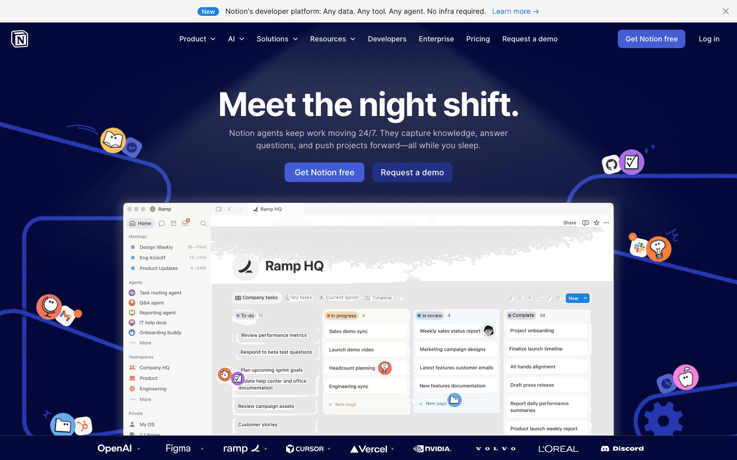 Notion website screenshot