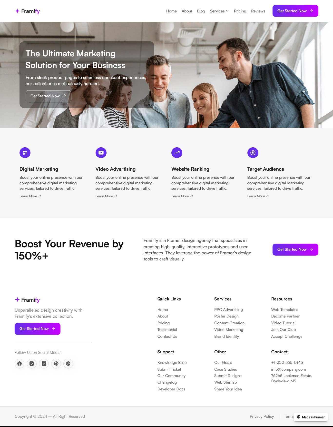 Framer Service Page v7