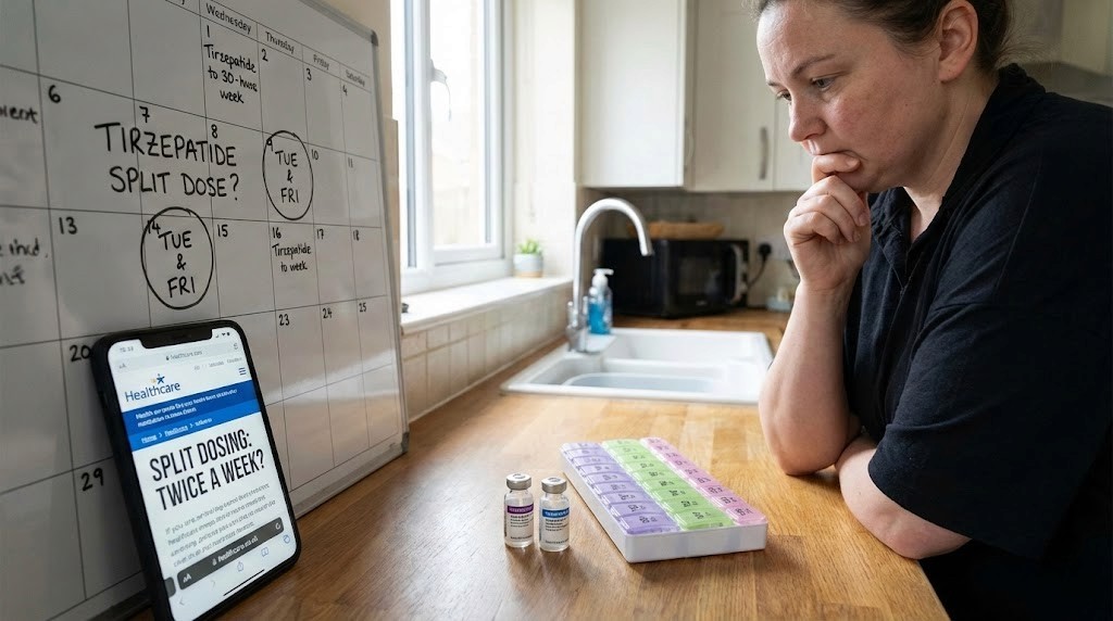 Can you split your tirzepatide dose to twice a week