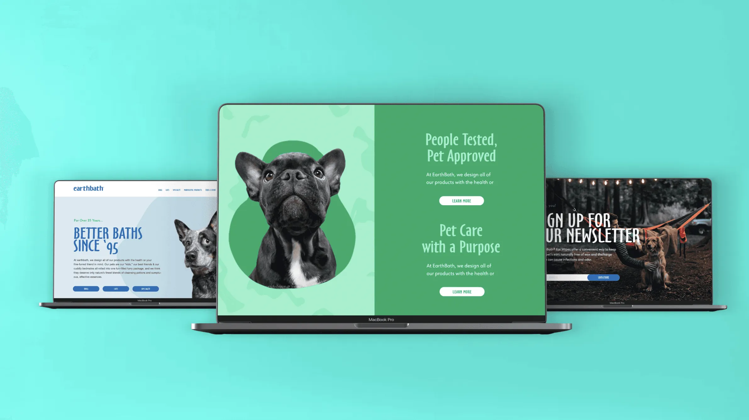 Earthbath pet care photography & web design — image 5 by GRNHS