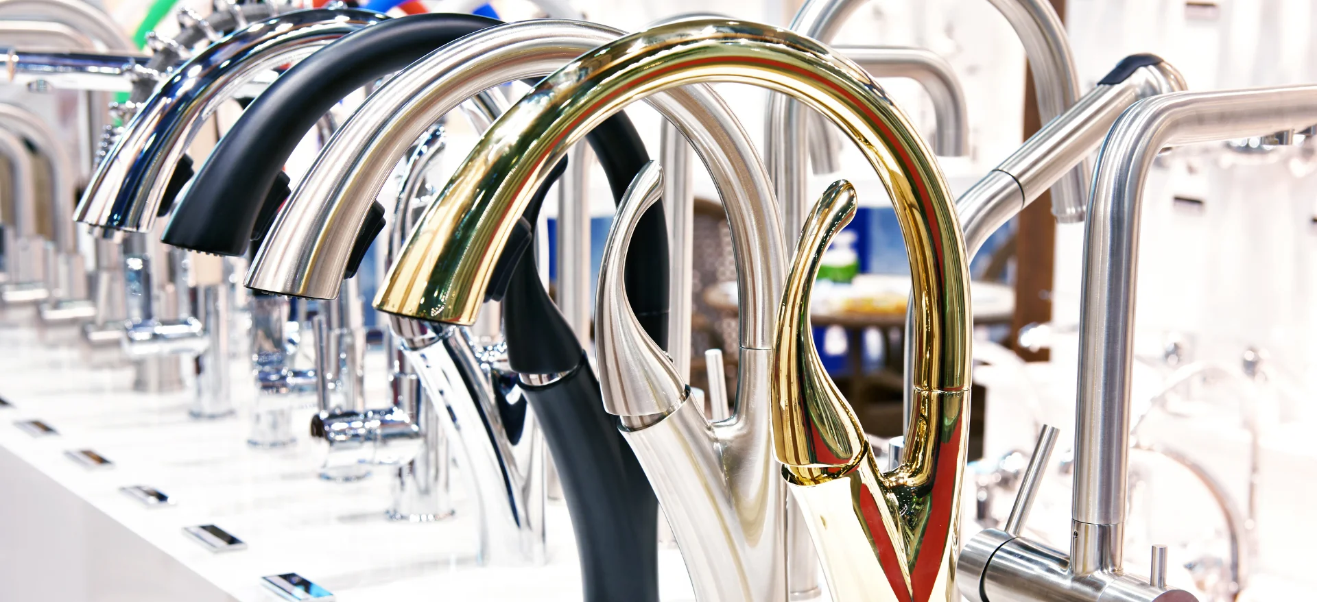 Magasin de cuisine sur le rayon robinet