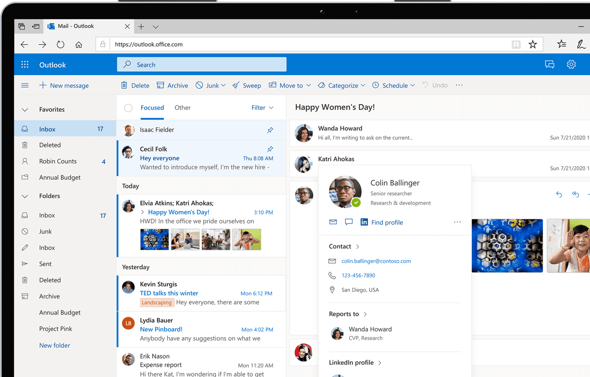 Outlook im Web, Sichere E-Mail mit Outlook Web App (OWA)