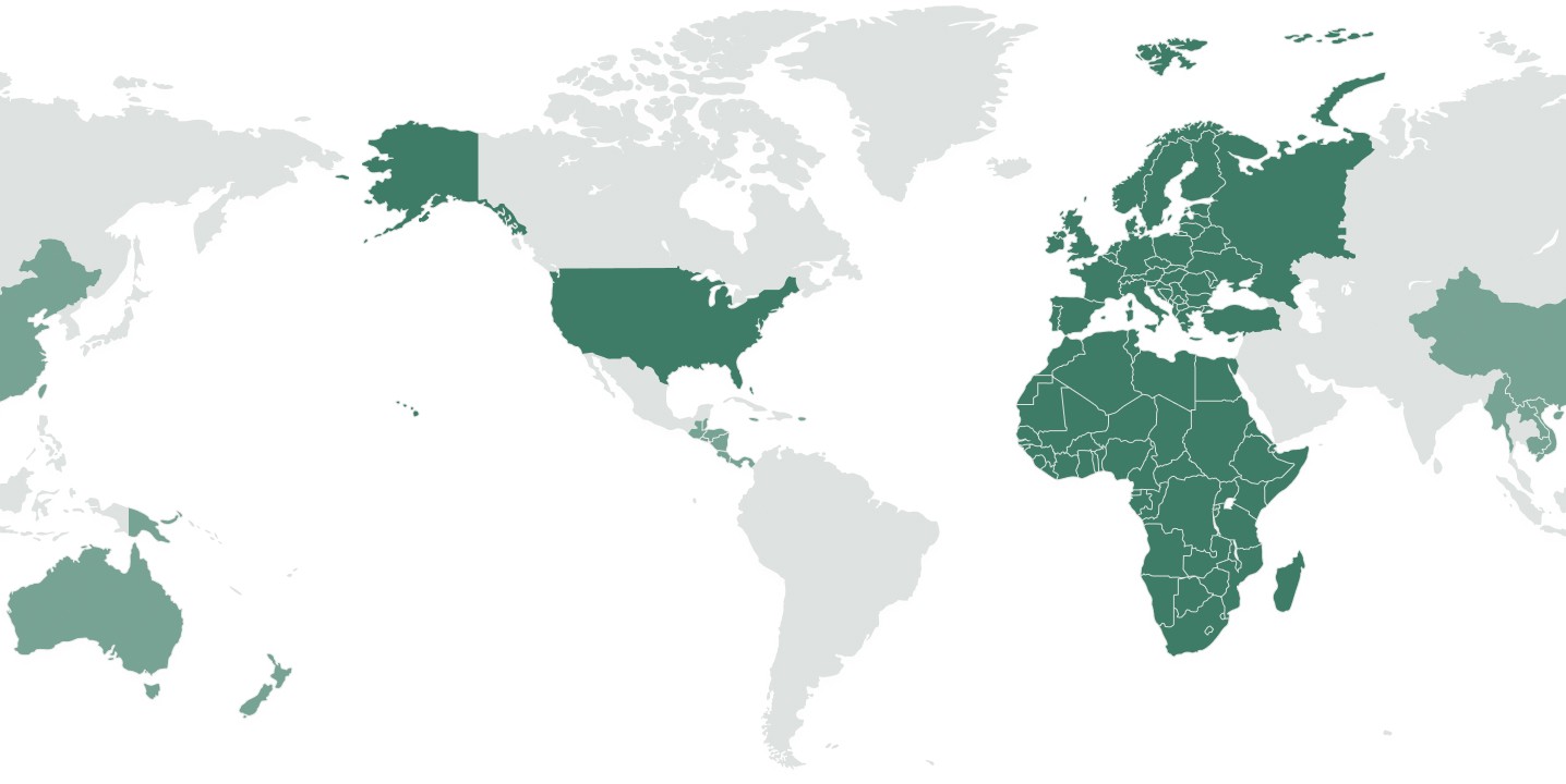 Map of Shannon offices
