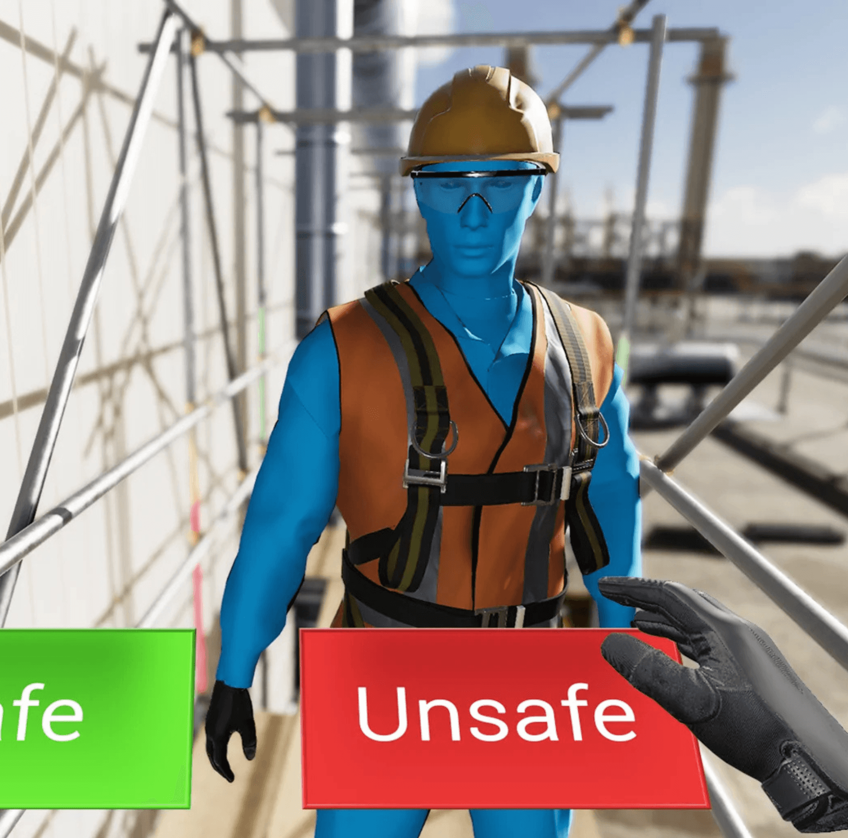 VR safety training for working at heights, banner cropped