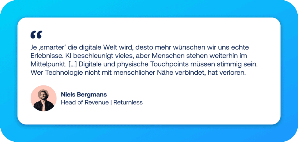 E-Commerce Trends 2026 Zitat von Niels Bergmans von Returnless: