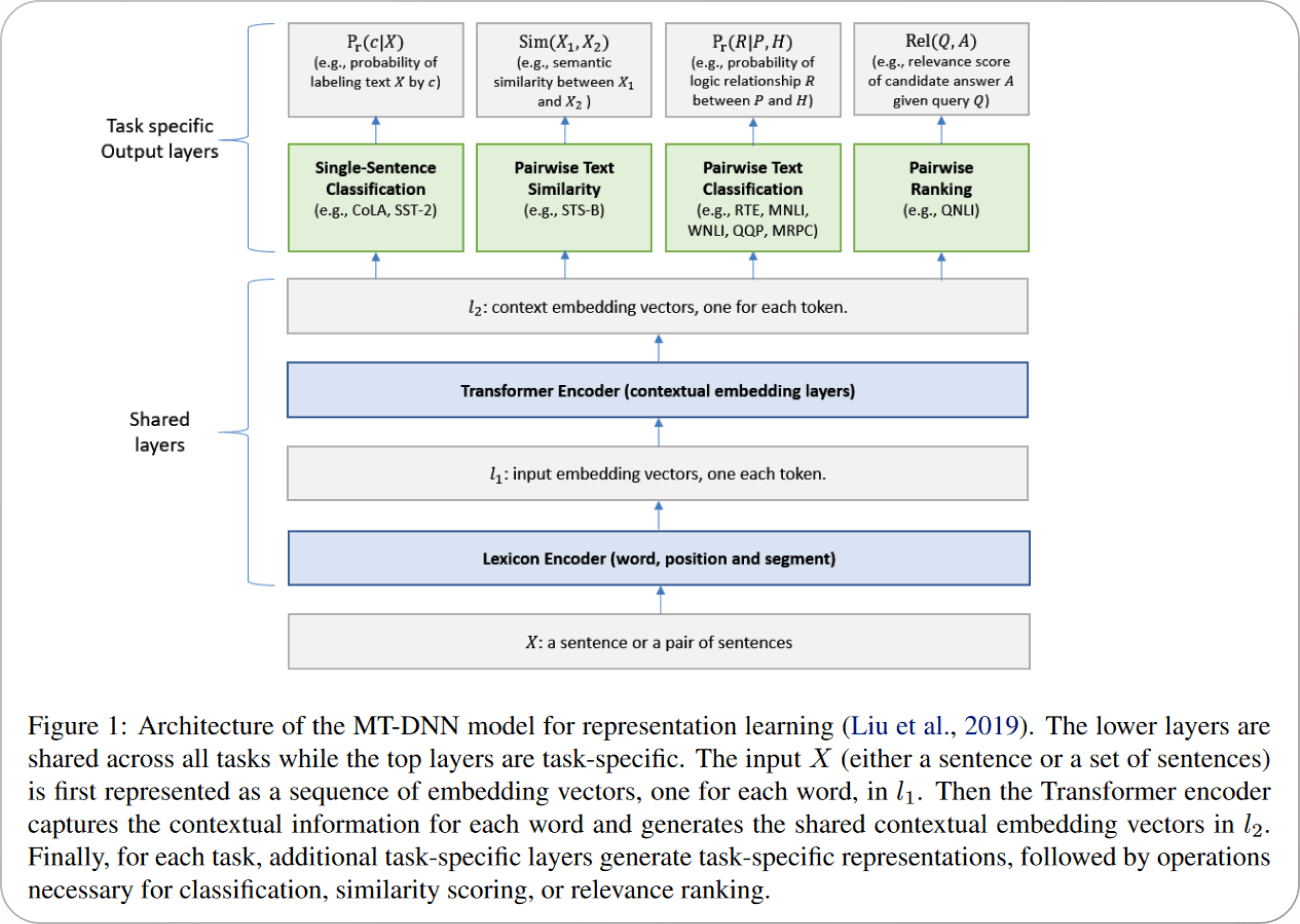 architecture of a mtdnn model