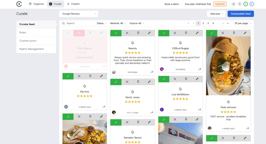 moderate testimonials