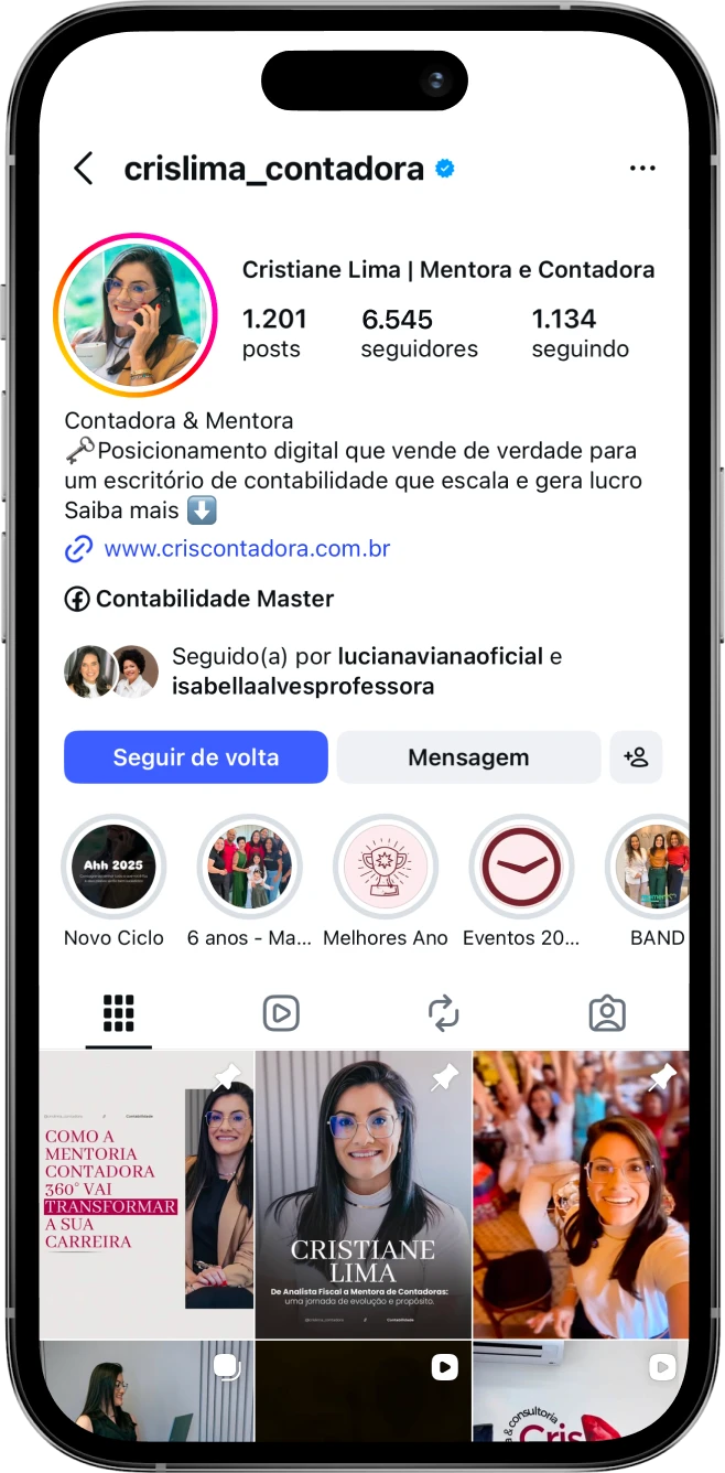 Instagram Cristiane Lima
