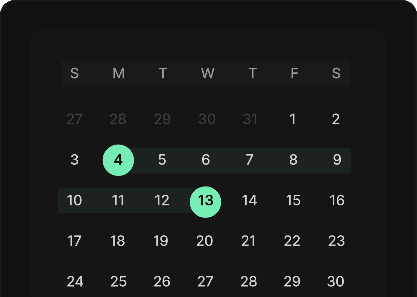 ui design calender