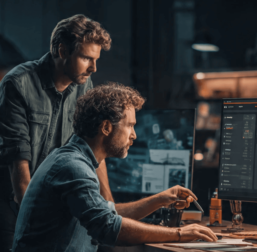 Man Using Laptop