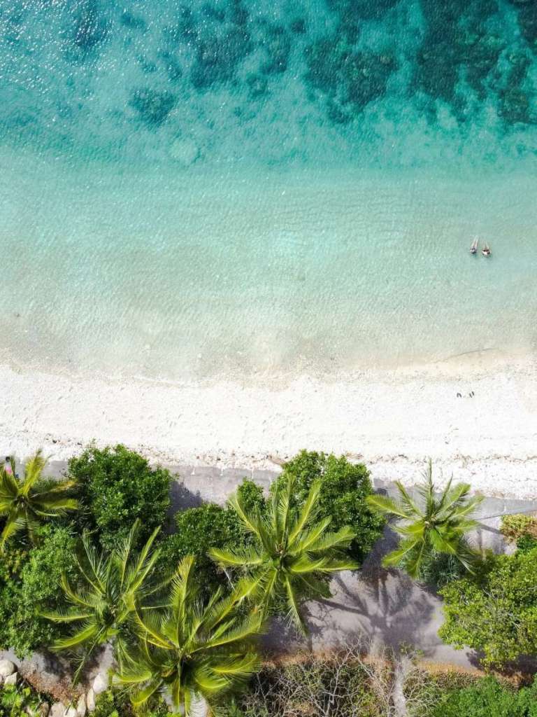 White sand beach on Fitzroy island