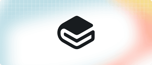 The GitBook logo on a pale background with blue, yellow and red highlights