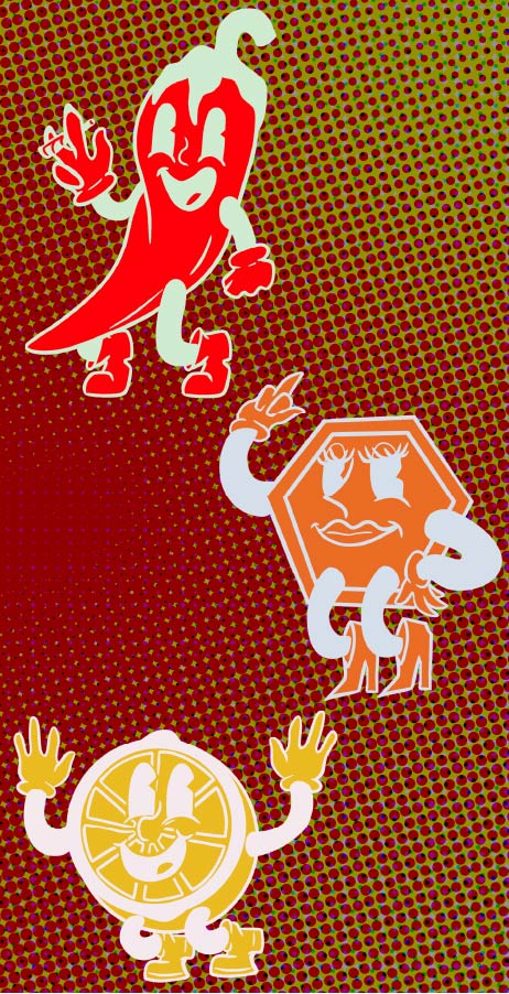 A black permanent marker and its red box labeled “U Mark” stand upright on a display table in an art supply store. The box features bold white graffiti-style lettering and the word “black” near the top. In the softly blurred background, a person browses shelves filled with colorful art supplies under bright store lighting.