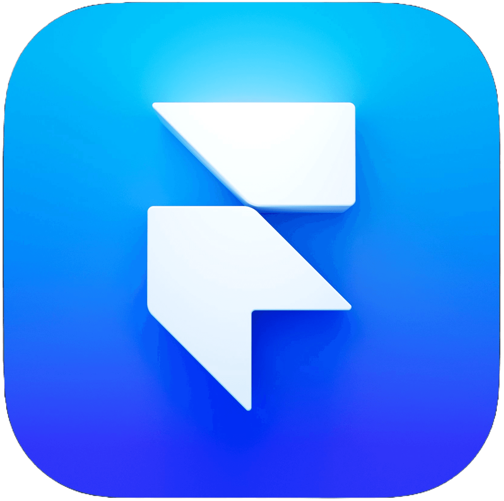Framer Logo in blue and white