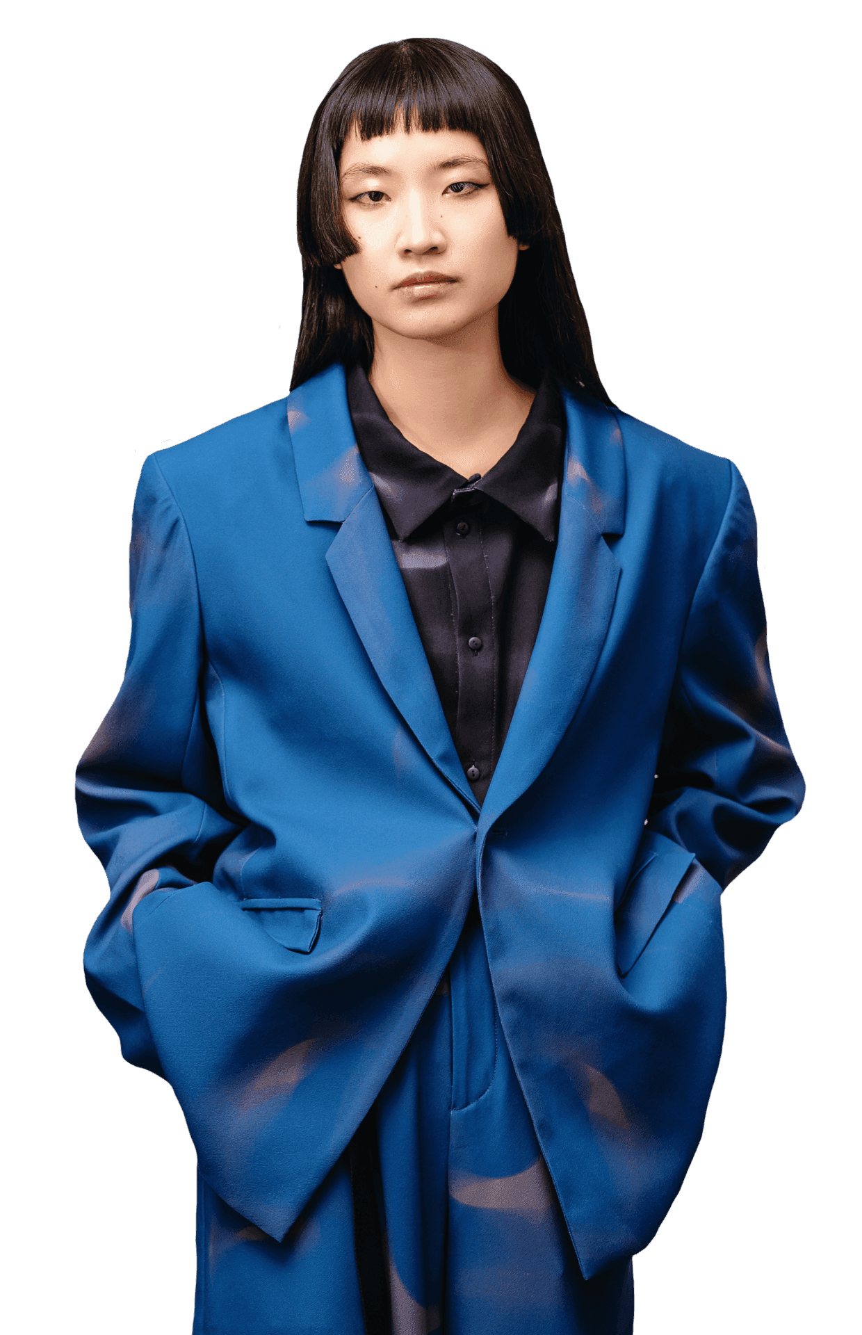 girl in blue