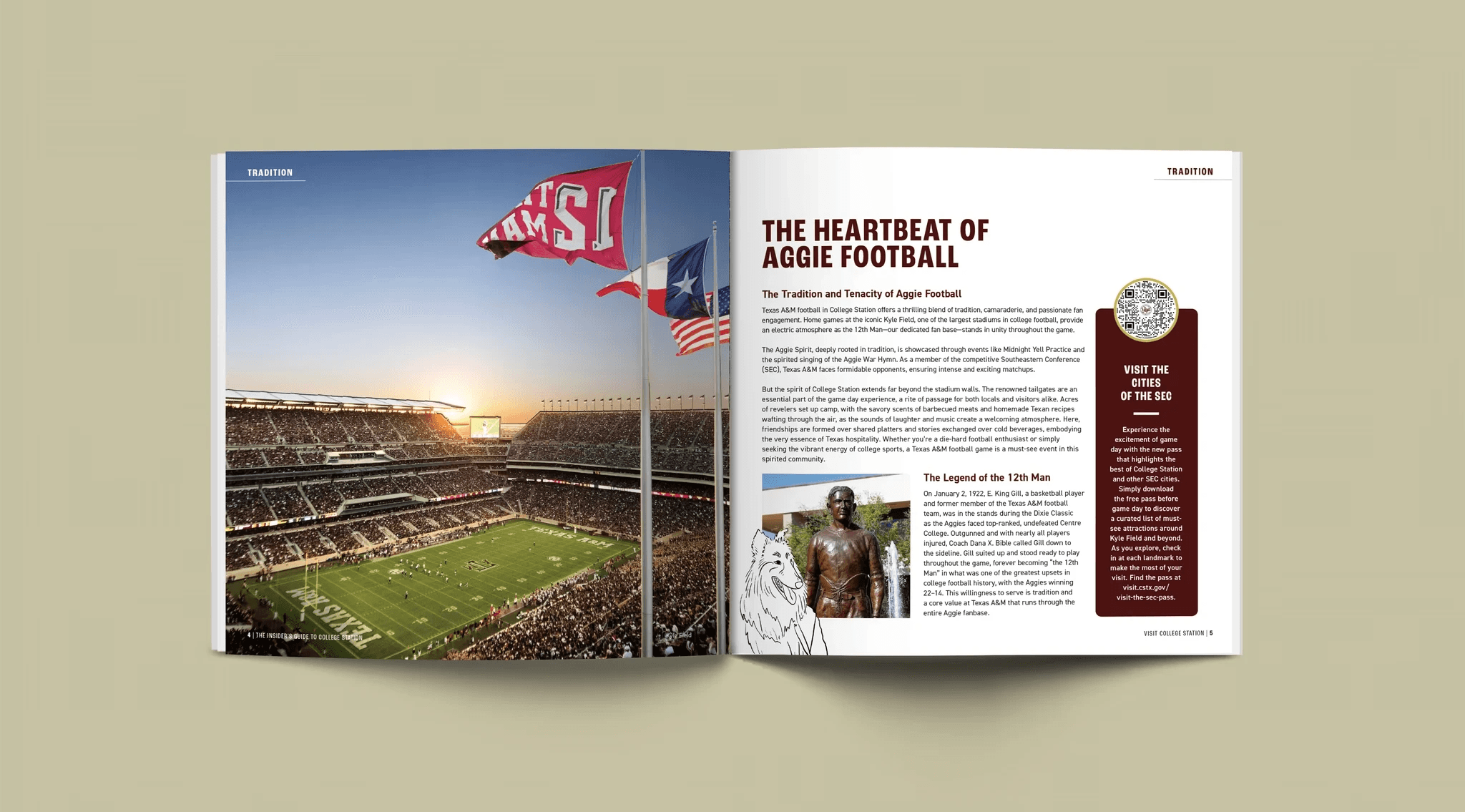 tourism brochure spread