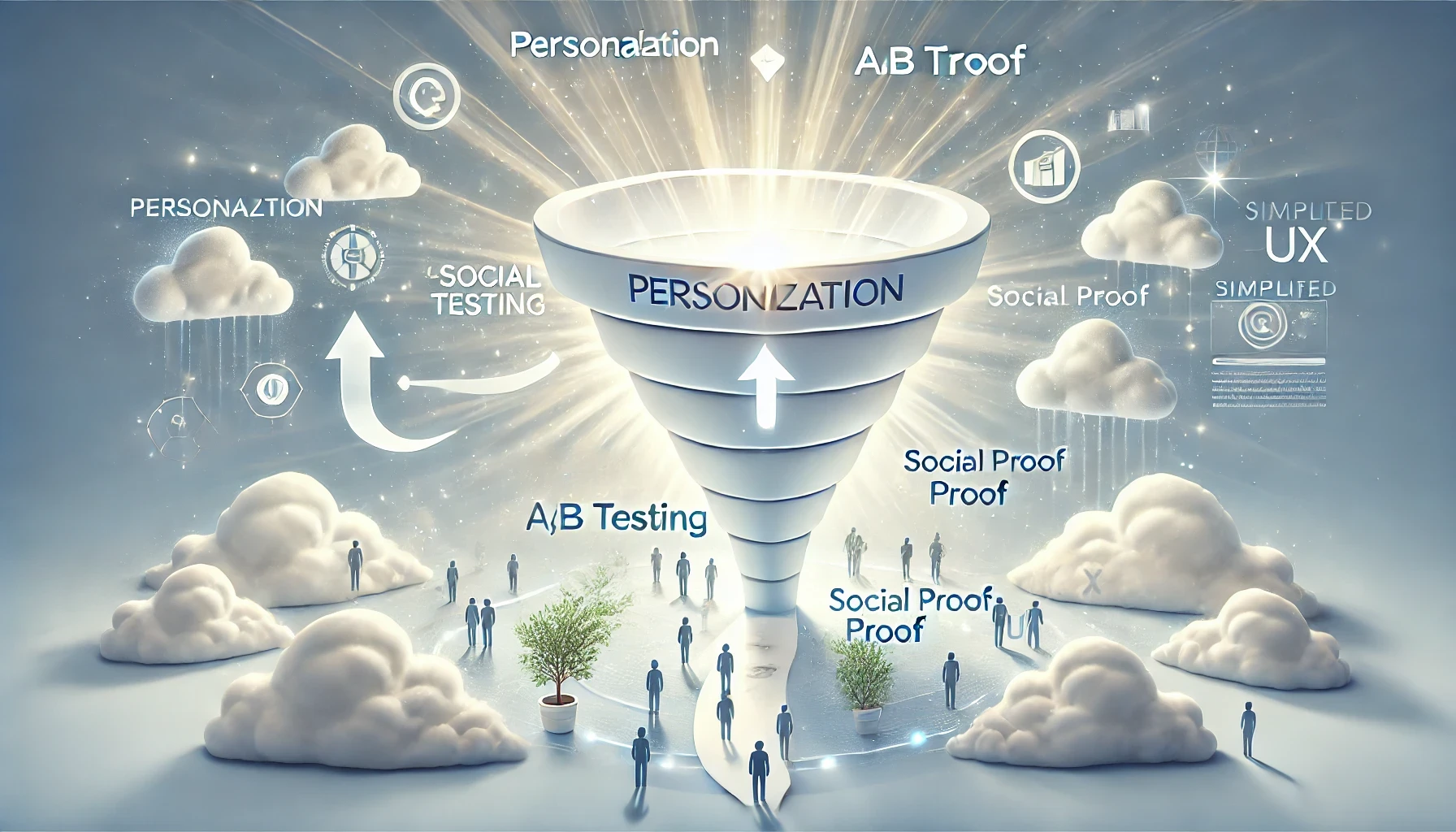  Customer jorney Funnel - Every visitor on your site goes through a process before they decide to buy. This process has four stages: Awareness, Interest, Decision, and Action (AIDA). If you can support your visitors at each of these stages, you’ll have a much higher chance of converting them into paying customers.