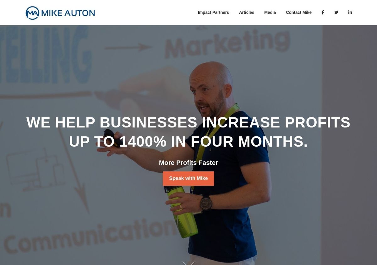 Mike Auton Marketing website