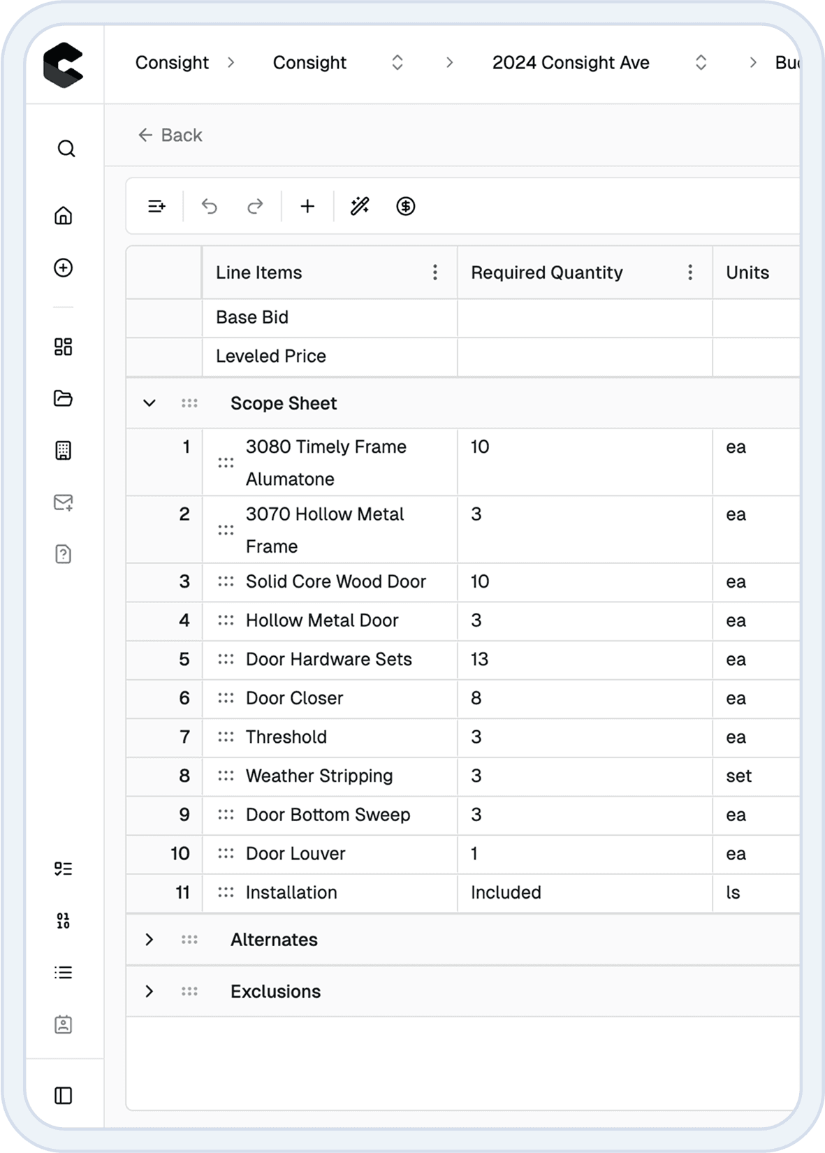 Collaborative preconstruction software