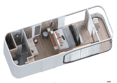 Modern apple cabin