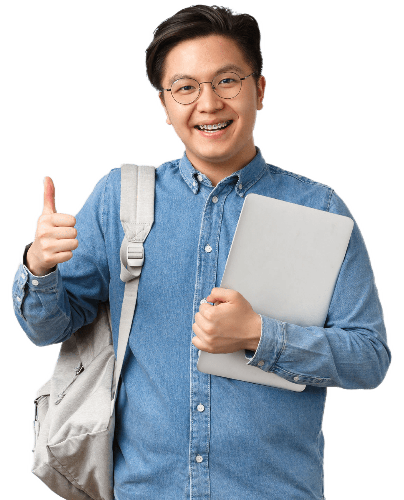 Splasher pouce en l'air